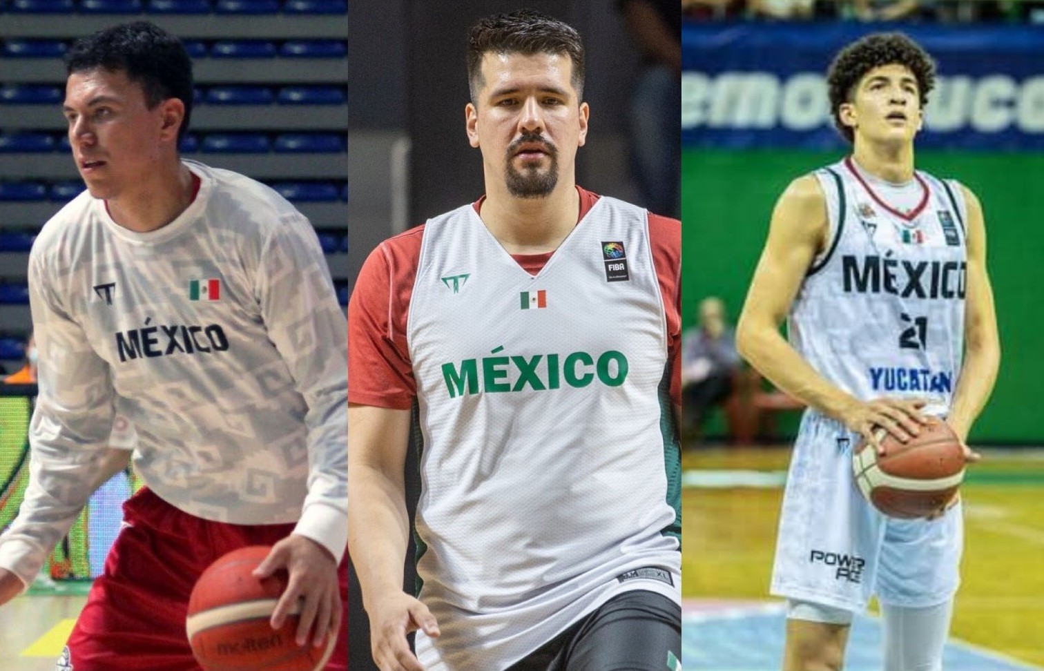 Paco Cruz Jorge Camacho Karim López basquetbol 12 Guerreros