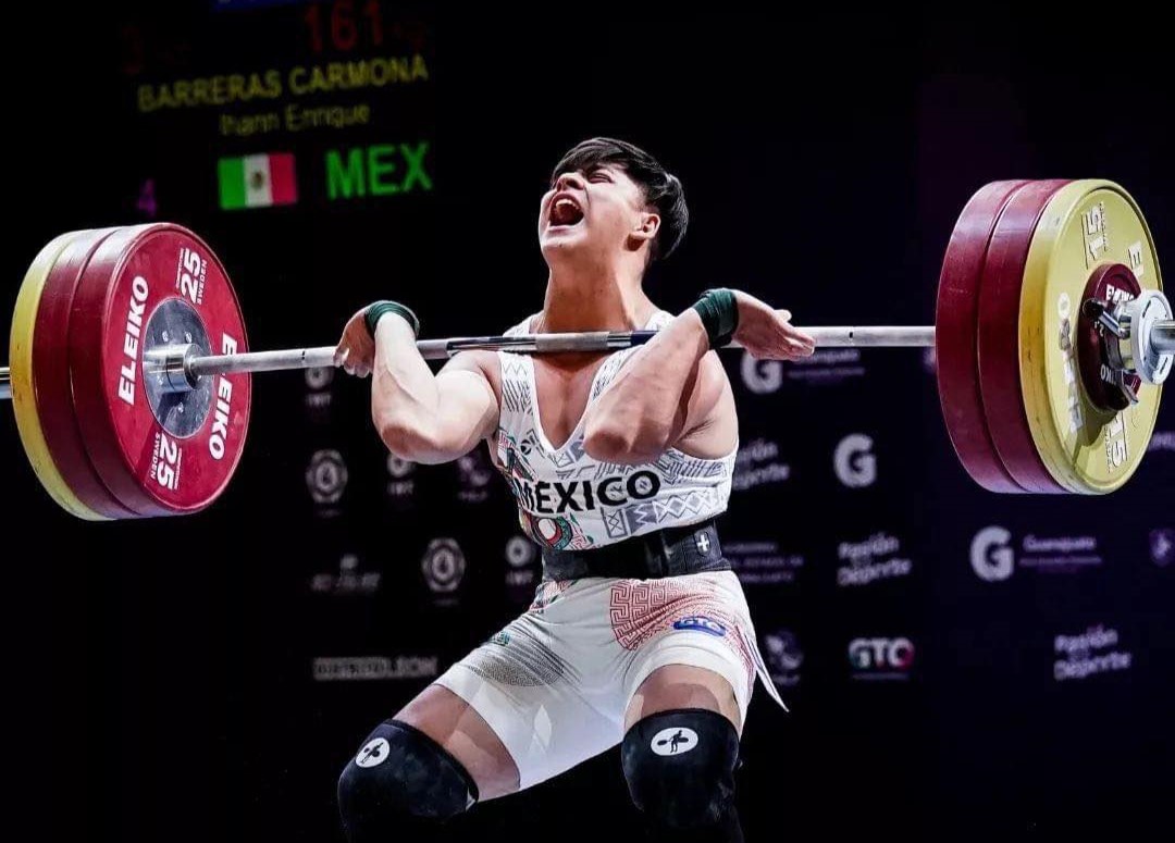 Ihann Barreras levantamiento de pesas