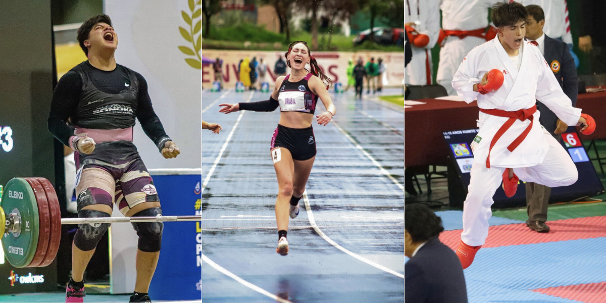 Olimpiada Nacional atletismo levantamiento de pesas karate