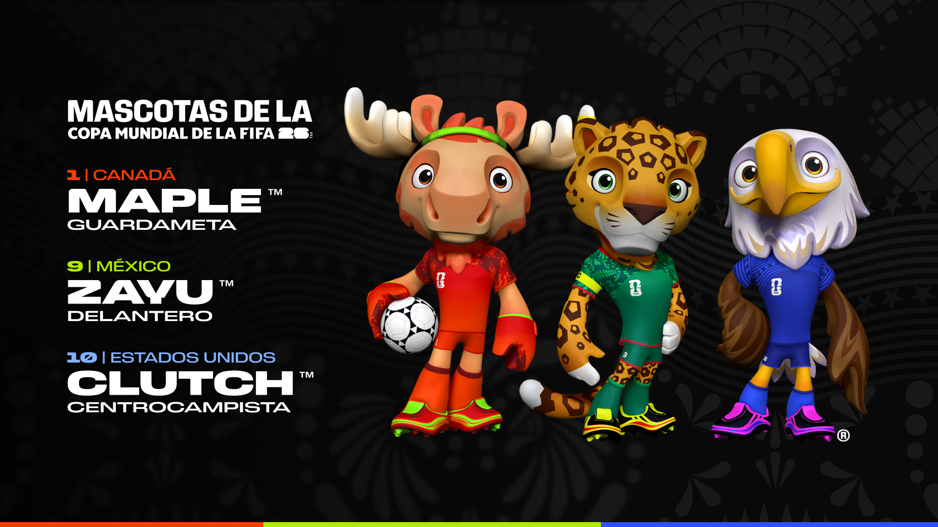 Copa del Mundo 2026 futbol macotas