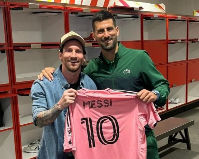 Lionel Messi Novak Djokovic futbol tenis