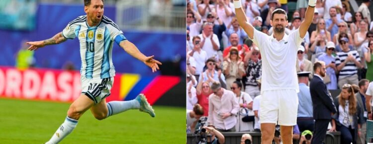 Lionel Messi Novak Djokovic futbol tenis