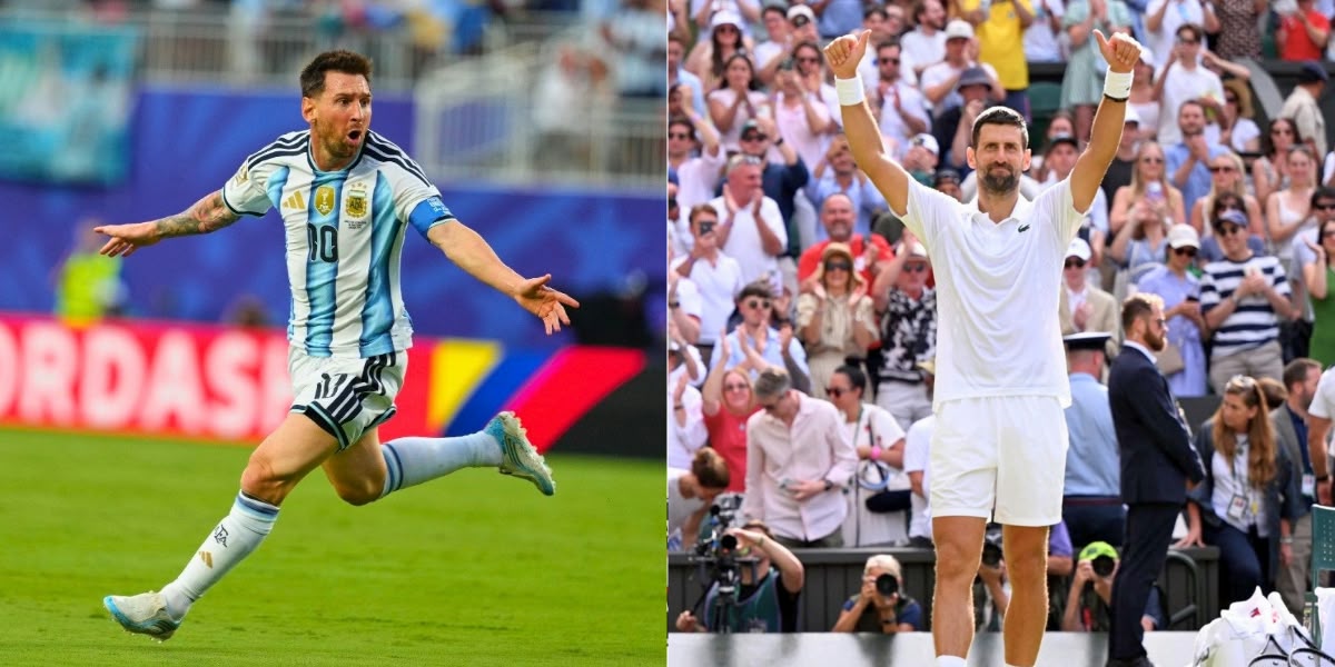 Lionel Messi Novak Djokovic futbol tenis
